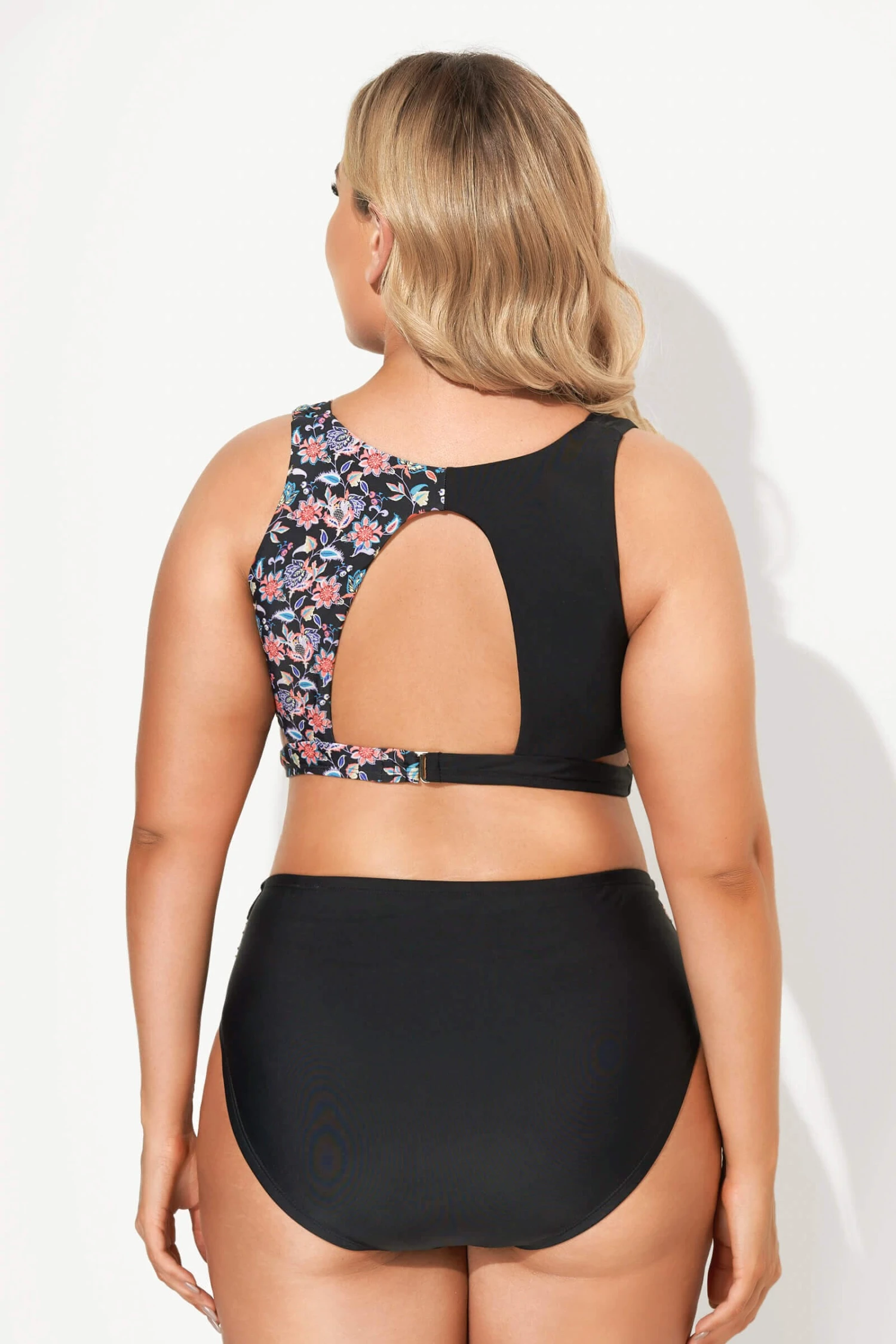 Floral Printed High Waist Mesh Bikini Set 2 Floral Printed High Waist Mesh Bikini Set - Image 2