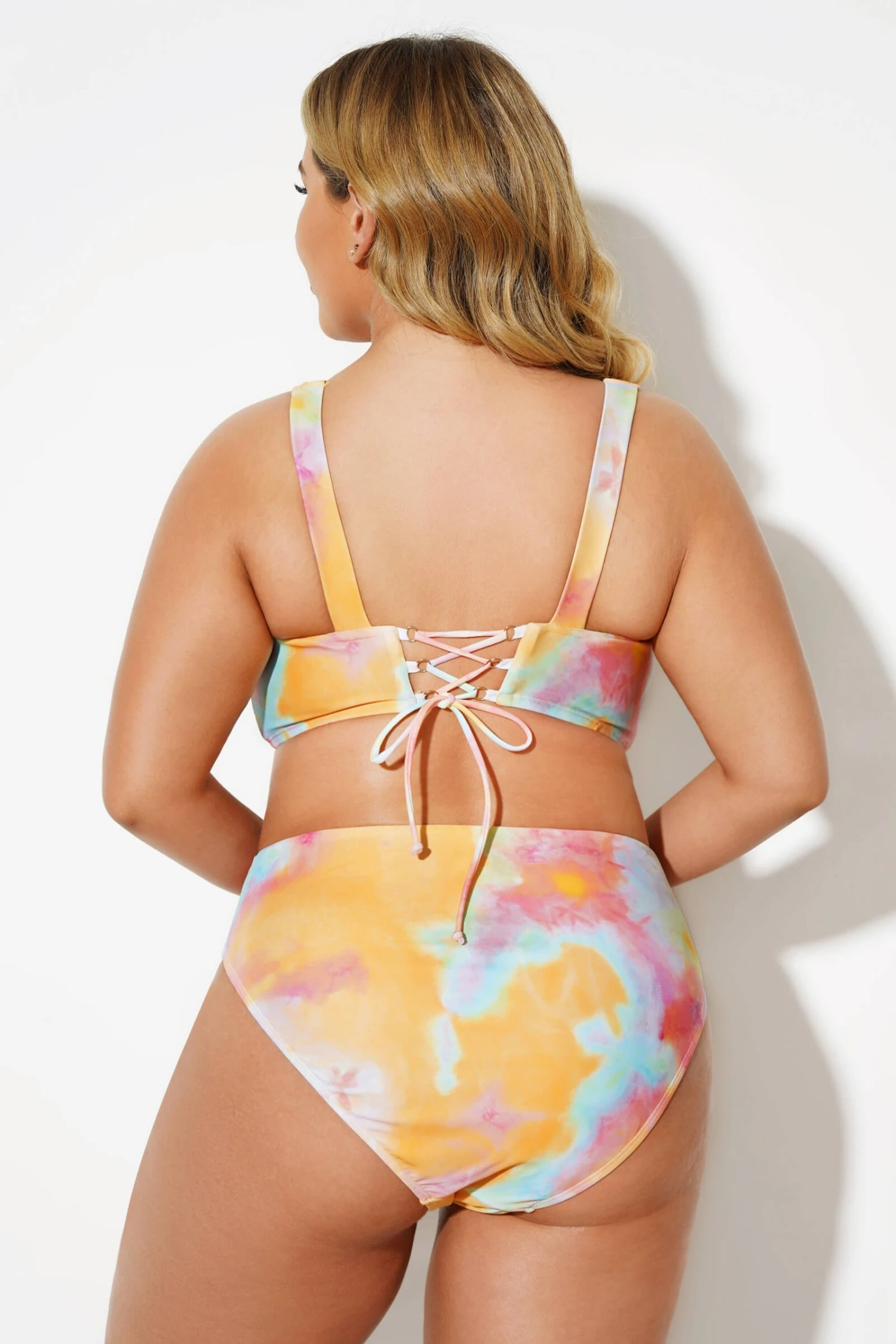 Tie Dye Scoopneck Fashion Lady Bikini Set 2 Tie Dye Scoopneck Fashion Lady Bikini Set - Image 2