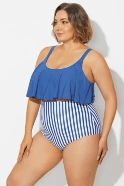 Navy Sexy Scoop Adjustable Straps Bikini Top -Sandy Bikinis Shop b debk063012 6