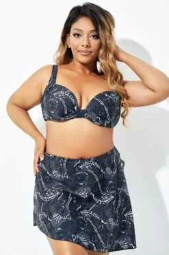 Black Floral Elegant Underwire Bikini Top -Sandy Bikinis Shop b debk099001 6