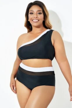 Trendy One Shoulder Bikini Top For Lady -Sandy Bikinis Shop b debk106001 6