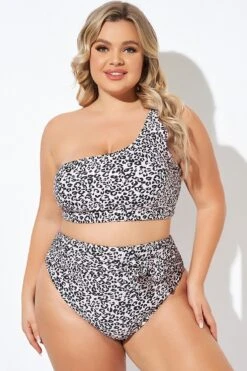 Leopard Print One Shoulder Women Bikini Top 8 Leopard Print One Shoulder Women Bikini Top -Sandy Bikinis Shop b debk136001 3