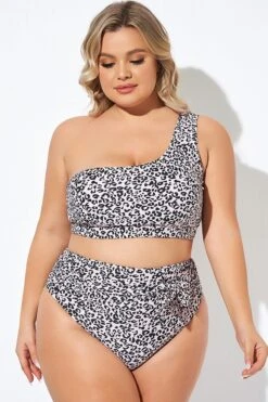 Leopard Print One Shoulder Women Bikini Top 10 Leopard Print One Shoulder Women Bikini Top -Sandy Bikinis Shop b debk136001 5