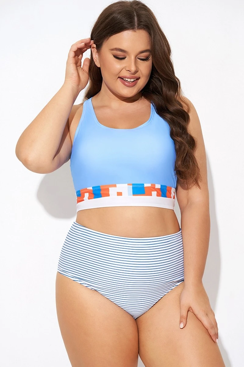 Multi-color Round Neck Racerback Bikini Top 5 Multi-color Round Neck Racerback Bikini Top - Image 5