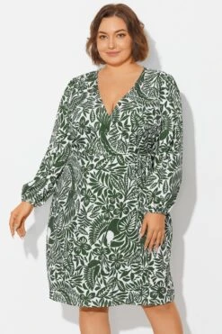 V-Neck Puff Sleeves Wrap Tie Side Cover Up -Sandy Bikinis Shop b decu041 3