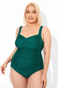 Green Tummy Control Modern One Piece Swimsuit -Sandy Bikinis Shop b deop042001 6