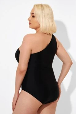 Black Cut Out One Shoulder One Piece Swimsuit -Sandy Bikinis Shop b deop182001 6
