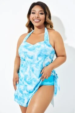 Blue Prints Layers Self-Tie One Piece Swimsuit 13 Blue Prints Layers Self-Tie One Piece Swimsuit -Sandy Bikinis Shop b deop192001 4