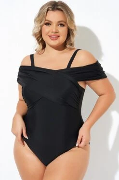 Black Crisscross Convertible Front Lined One Piece Swimsuit 9 Black Crisscross Convertible Front Lined One Piece Swimsuit -Sandy Bikinis Shop b deop270001 4