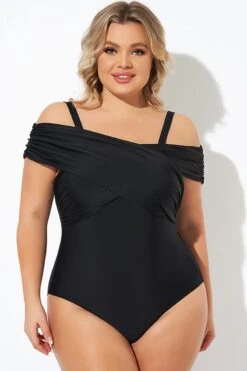 Black Crisscross Convertible Front Lined One Piece Swimsuit 10 Black Crisscross Convertible Front Lined One Piece Swimsuit -Sandy Bikinis Shop b deop270001 5