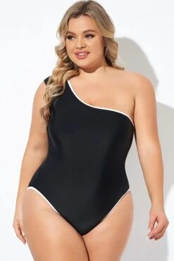 Touche One-Shoulder One Piece Swimsuit 9 Touche One-Shoulder One Piece Swimsuit -Sandy Bikinis Shop b deop286001 4