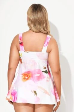 Sweetheart Neckline Tie Dye Swimdress Swimsuits -Sandy Bikinis Shop b desd001002 3