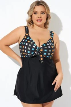 Graceful Tie Front Sweetheart Neckline Swimdress -Sandy Bikinis Shop b desd001011 6