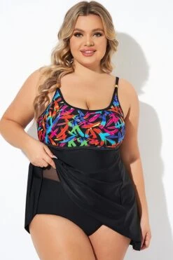 Longitude Double Shoulder Straps Lightweight Swimdress -Sandy Bikinis Shop b desd108001 4