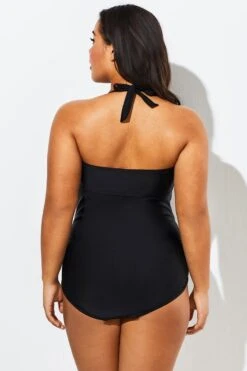 Black Cut Out Underwire Party One Piece Swimsuit 11 Black Cut Out Underwire Party One Piece Swimsuit -Sandy Bikinis Shop b sfop1911021 2