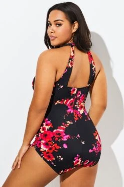 Poppies H-Back Sarong Front One Piece Swimsuit 7 Poppies H-Back Sarong Front One Piece Swimsuit -Sandy Bikinis Shop b sfop1911023 2