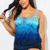 Gradient Color One Piece Swimsuit For Women