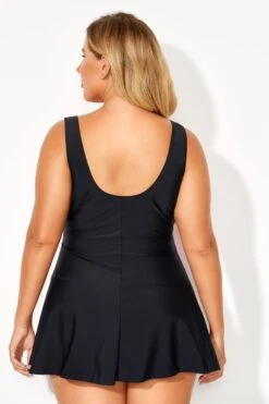 V-Neckline Criss-cross Style Women Swimdress -Sandy Bikinis Shop b sfsd2003099 4