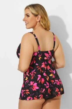 Flower Sweetheart Underwire Adjustable Straps Tankini -Sandy Bikinis Shop b sftan1911044 3