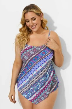 Rhythm Scarf Bandeau Vintage Women Tankini Set -Sandy Bikinis Shop b sftan2003030 1