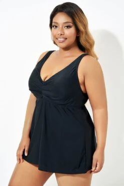 Black Sweetheart Underwire Women Tankini Top -Sandy Bikinis Shop b sftan2003336 4