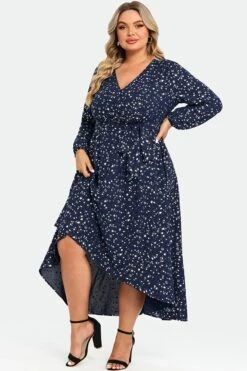 V-Neck Pocket High Low Hem Belted Wrap Dress 10 V-Neck Pocket High Low Hem Belted Wrap Dress -Sandy Bikinis Shop c sdbc008005 5