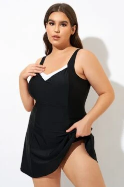 Classic Wide Straps Sweetheart Neckline Swimdress 10 Classic Wide Straps Sweetheart Neckline Swimdress -Sandy Bikinis Shop dsc00119