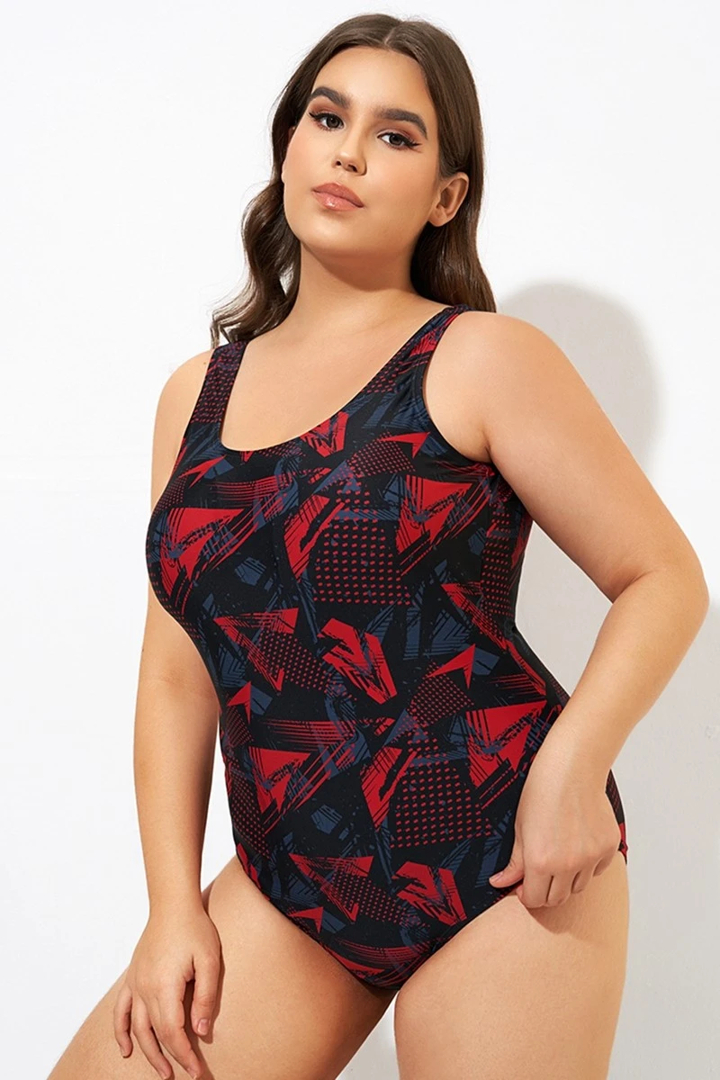 Graphic Print Sport Style One Piece Swimsuit 5 Graphic Print Sport Style One Piece Swimsuit - Image 5