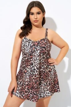 Women Adjustable Straps Two Piece Flyaway SwimDress -Sandy Bikinis Shop dsc08520