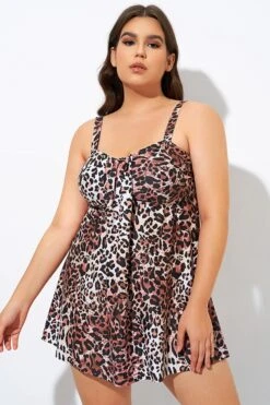 Women Adjustable Straps Two Piece Flyaway SwimDress -Sandy Bikinis Shop dsc08549